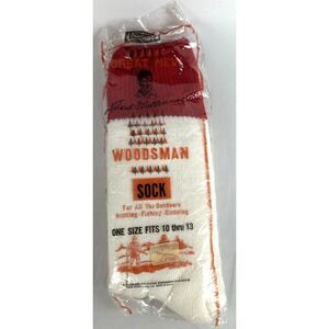 NEW Vintage Sears Ted Williams Woodsman Socks Sock Mens 10-13 Hunting Camping